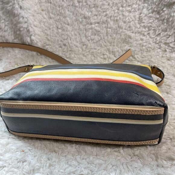 KATE SPADE | Hailey Westchester Forever multi Striped Coated Canvas Crossbody - Picture 6 of 10